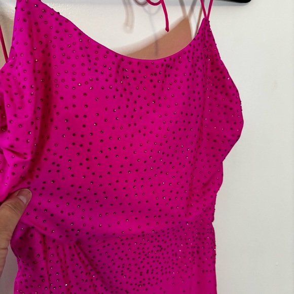 Sparkly Fuchsia Pink Women's Dress Size 4 - Picture 7 of 12
